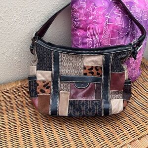 Fossil hobo bag.  Vintage patchwork.